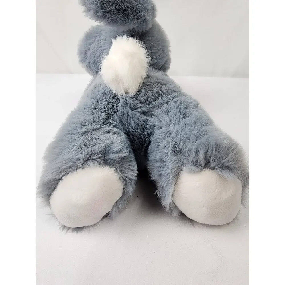 Little Miracles Costco Gray Bunny Rabbit Plush Stuffed Stitched Eye Baby Infant